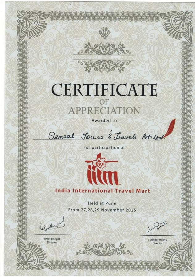 Excellence in Travel: Samrat Tours and Travels Pvt. Ltd. Honored at IITM Pune